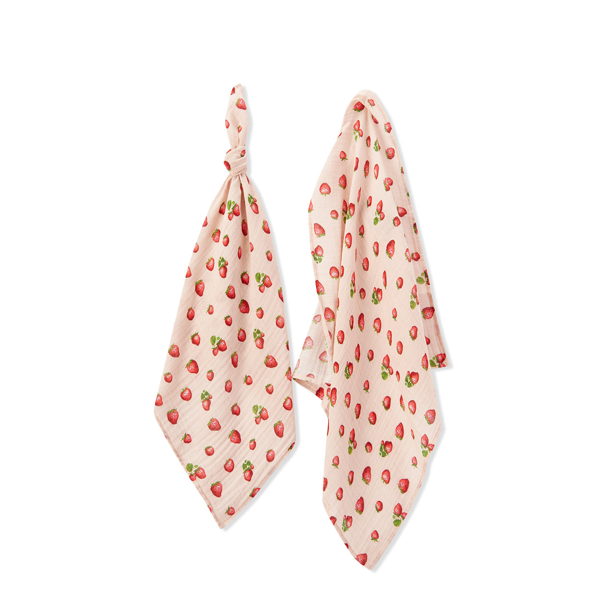 Burp Cloths in Strawberry