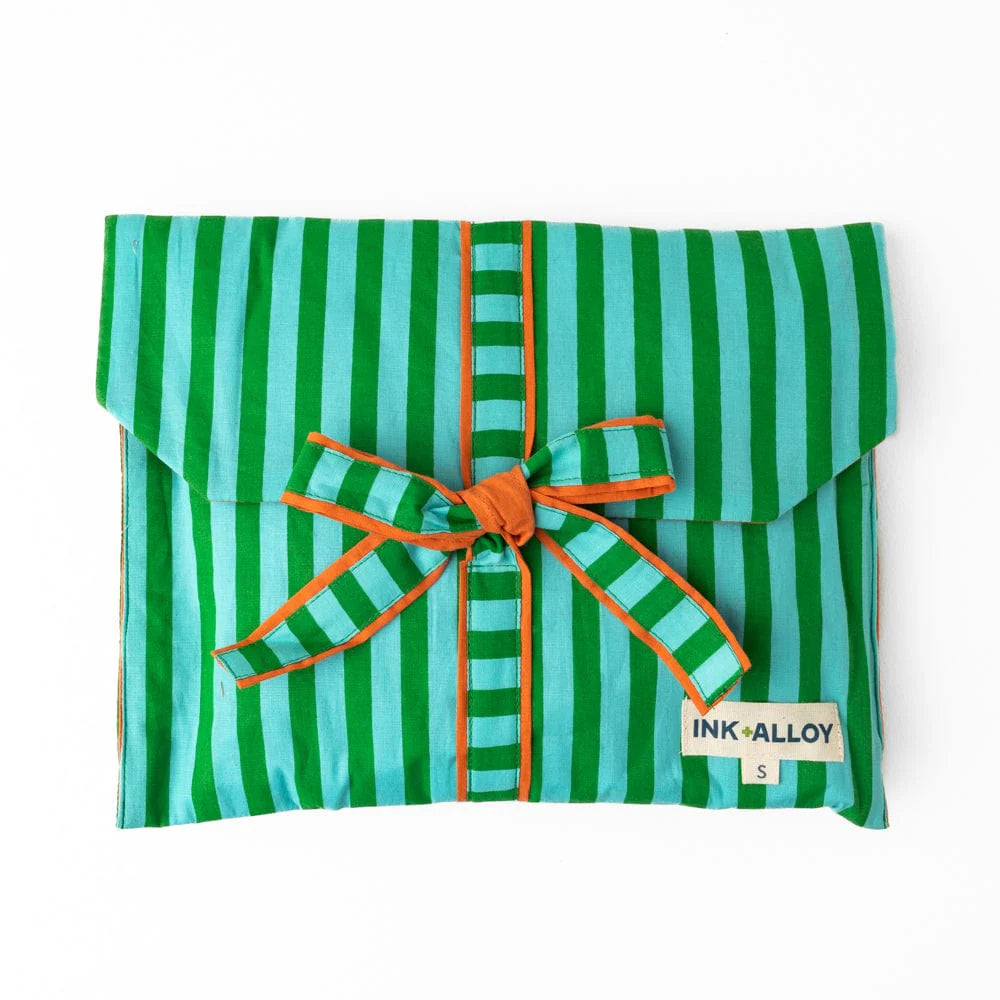 Bonnie Pajama Set in Green & Blue