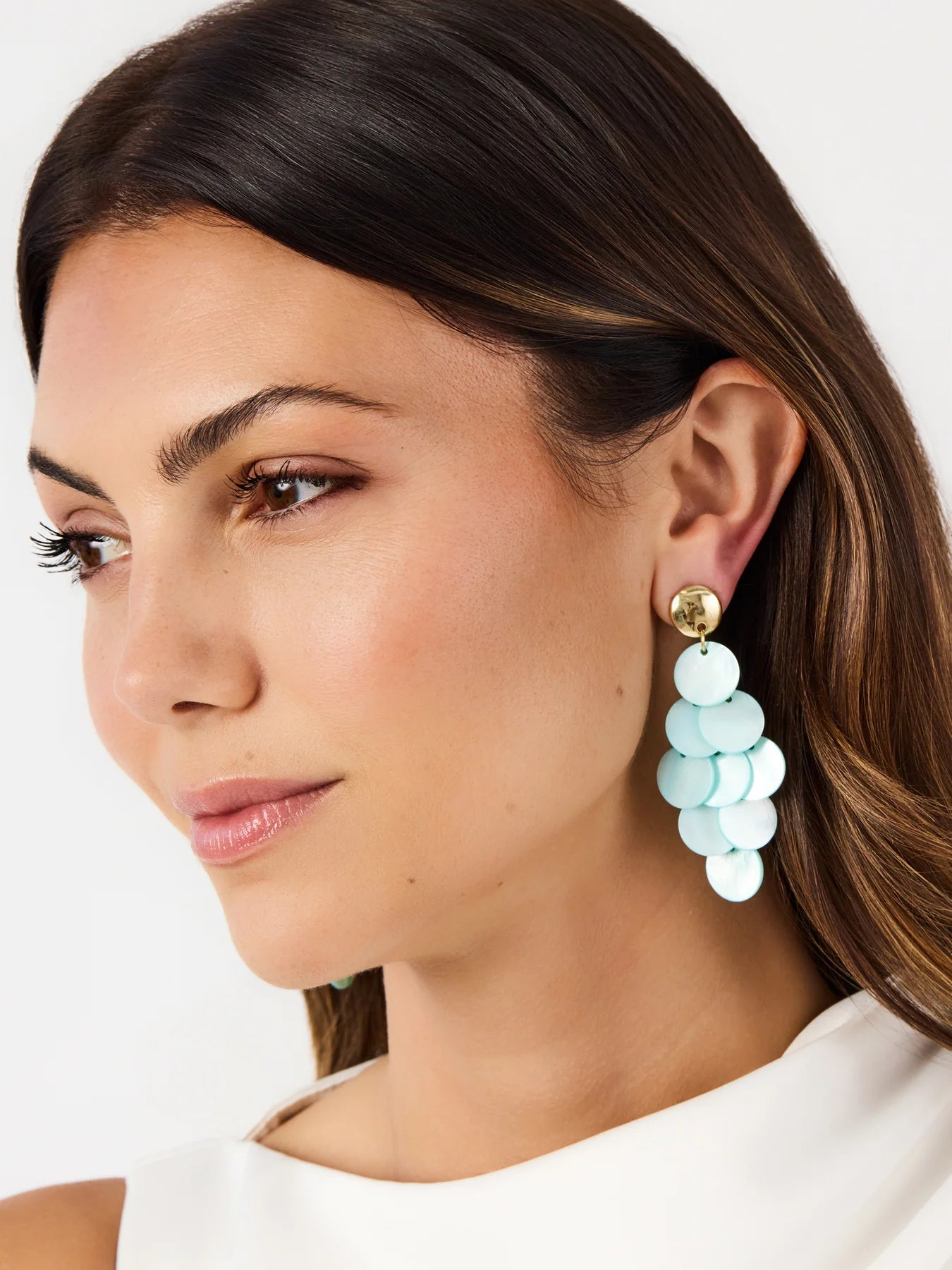 Cove Earrings in Blue