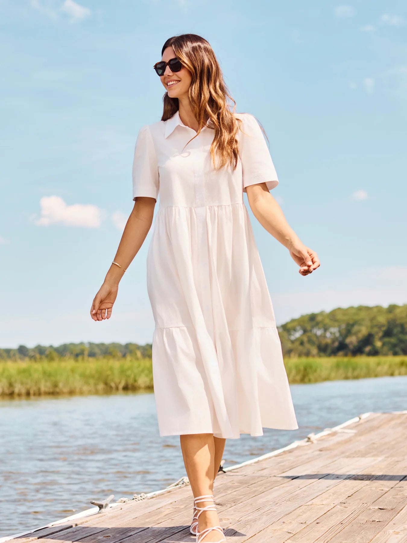 Jema Dress in White
