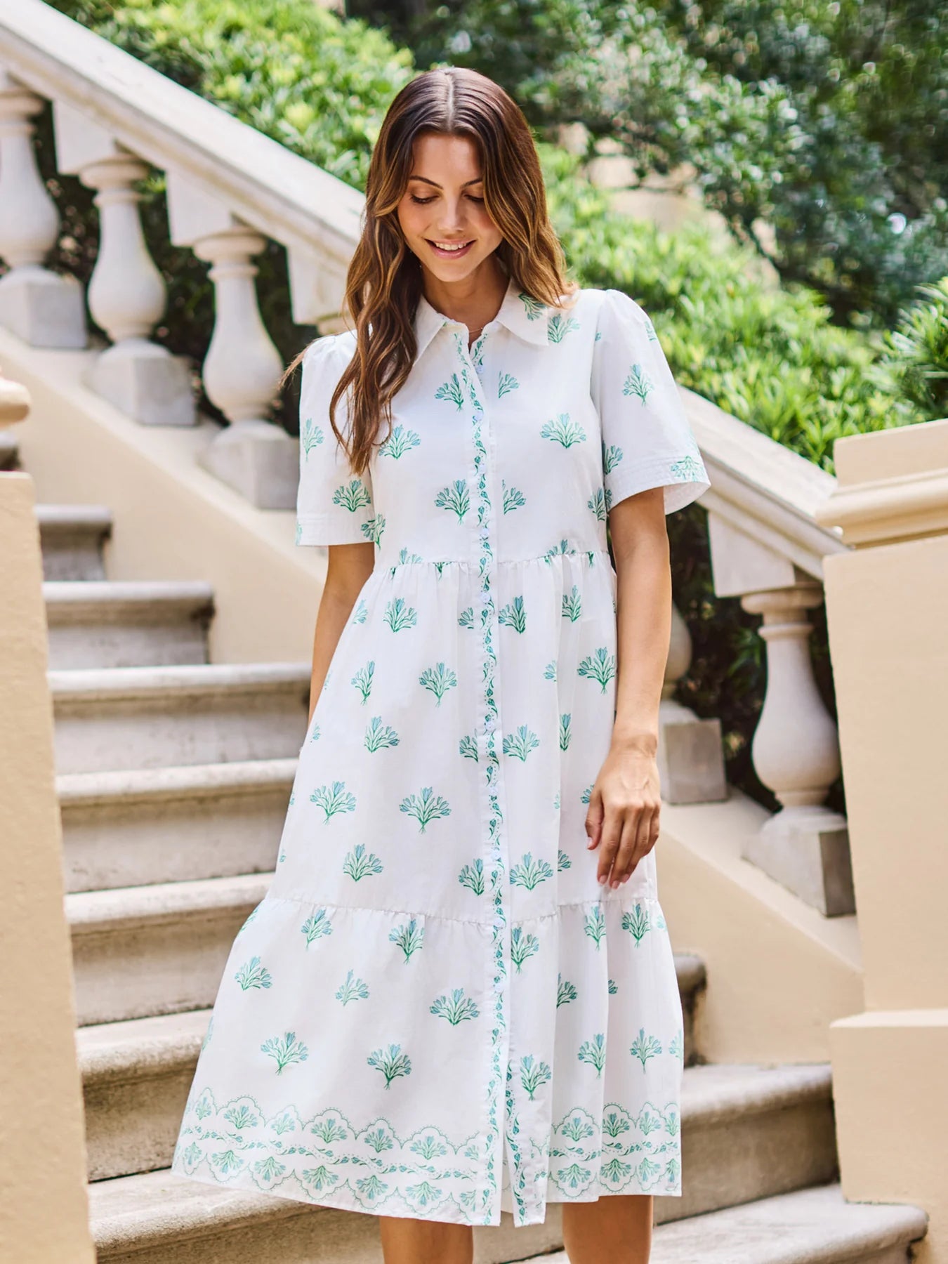 Jema Dress in Bell Blooms Blue