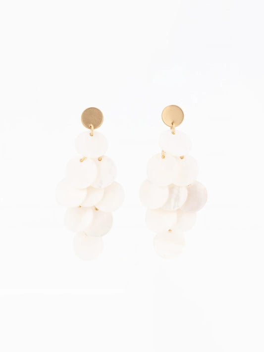 Cove Earrings in White