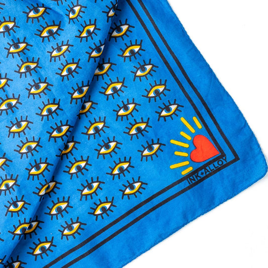 Olivia Scarf in Evil Eye Print