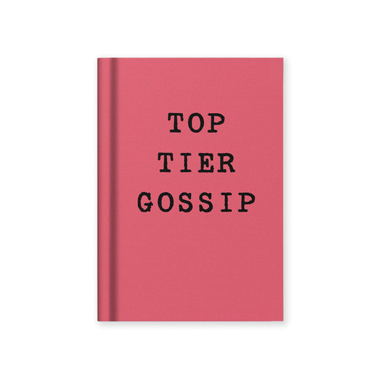 Top Tier Gossip A7 Fabric Hardback Notebook