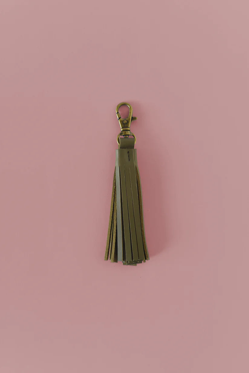GR Tassel Charm in Olive