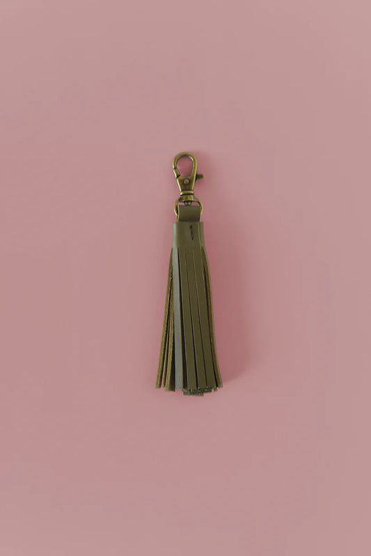GR Tassel Charm in Olive
