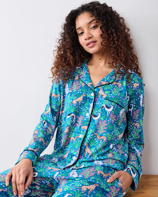 Must Love Dogs-Organic Pima Modal Long PJ Set