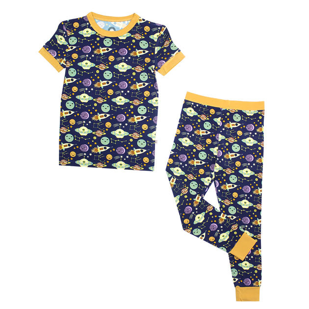 Out of This World Two-Piece Short Sleeve Bamboo Pajama Set