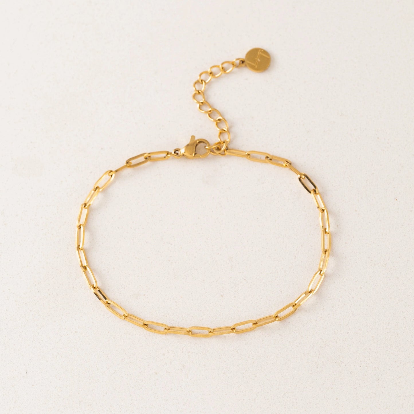 Paperclip Bracelet in Gold