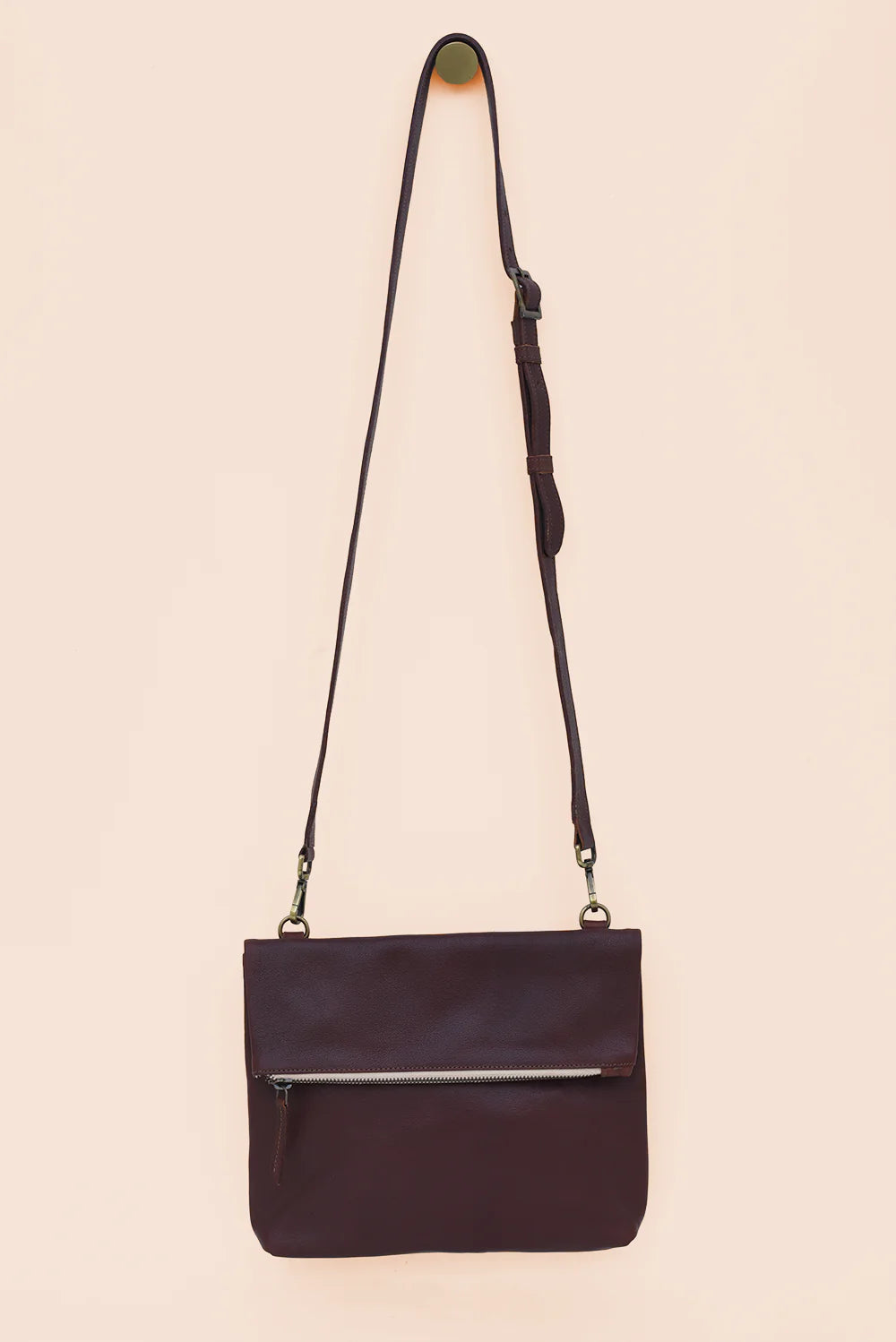 Perfect Pockets Crossbody in Chestnut (India Collection)