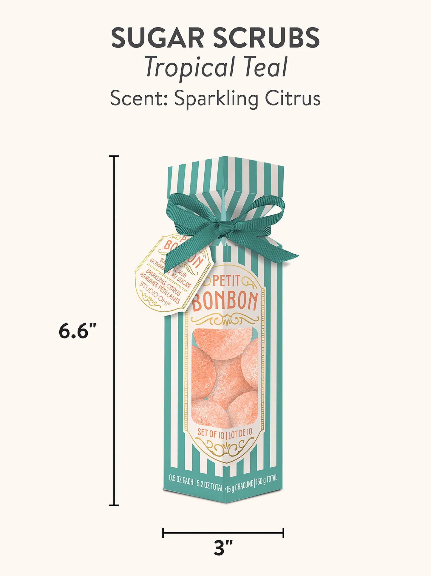 Petit Bon Bon Tropical Teal Sugar Scrub