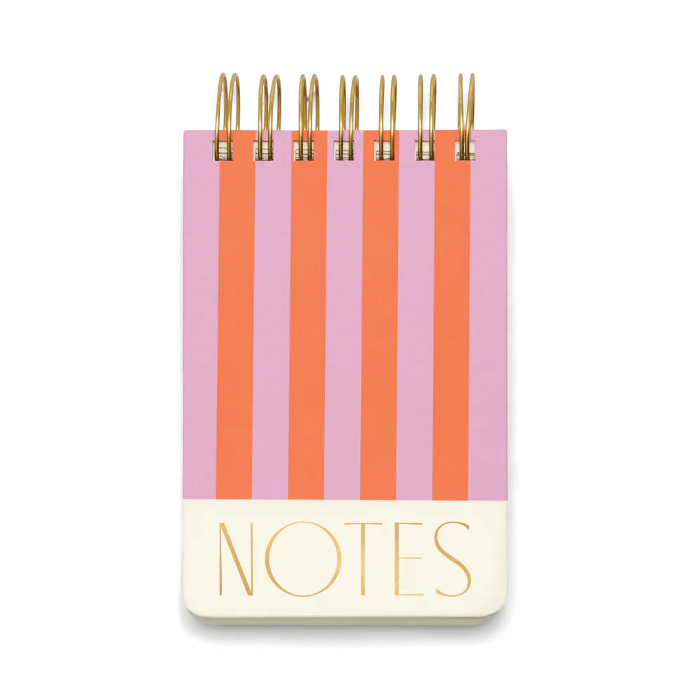 Twin Wire Chunky Notepad - Stripes