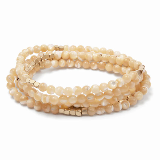 Stone Wrap in Mother of Pearl/Gold