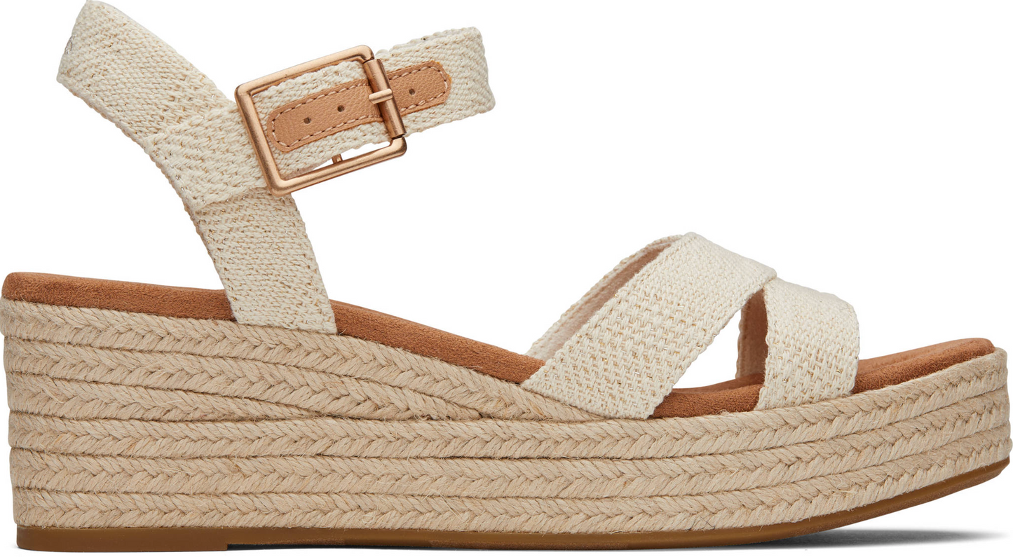 Natural Canvas Audrey Wedge