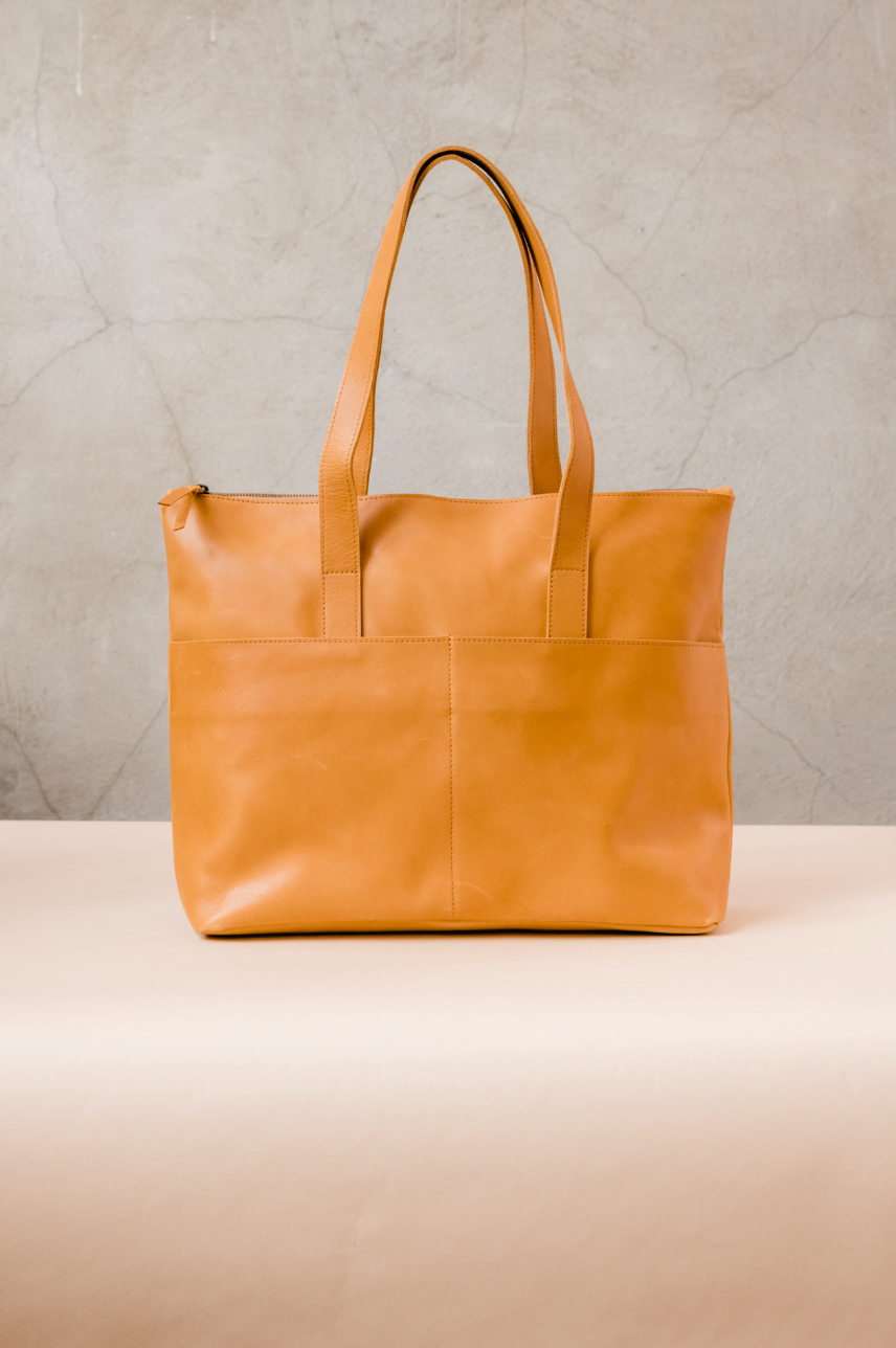 Yari Carry-on Tote in Cognac