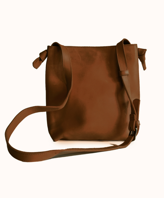 Cait Knotted Crossbody in Whiskey
