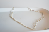 Textured Chain Necklace in Silver