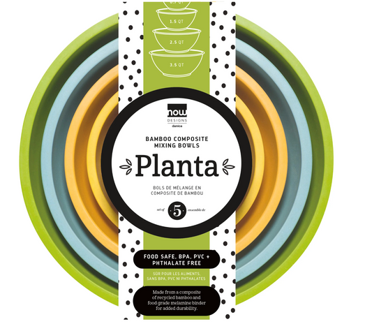 Planta Melamine Mixing Bowls - Fiesta Set of 5