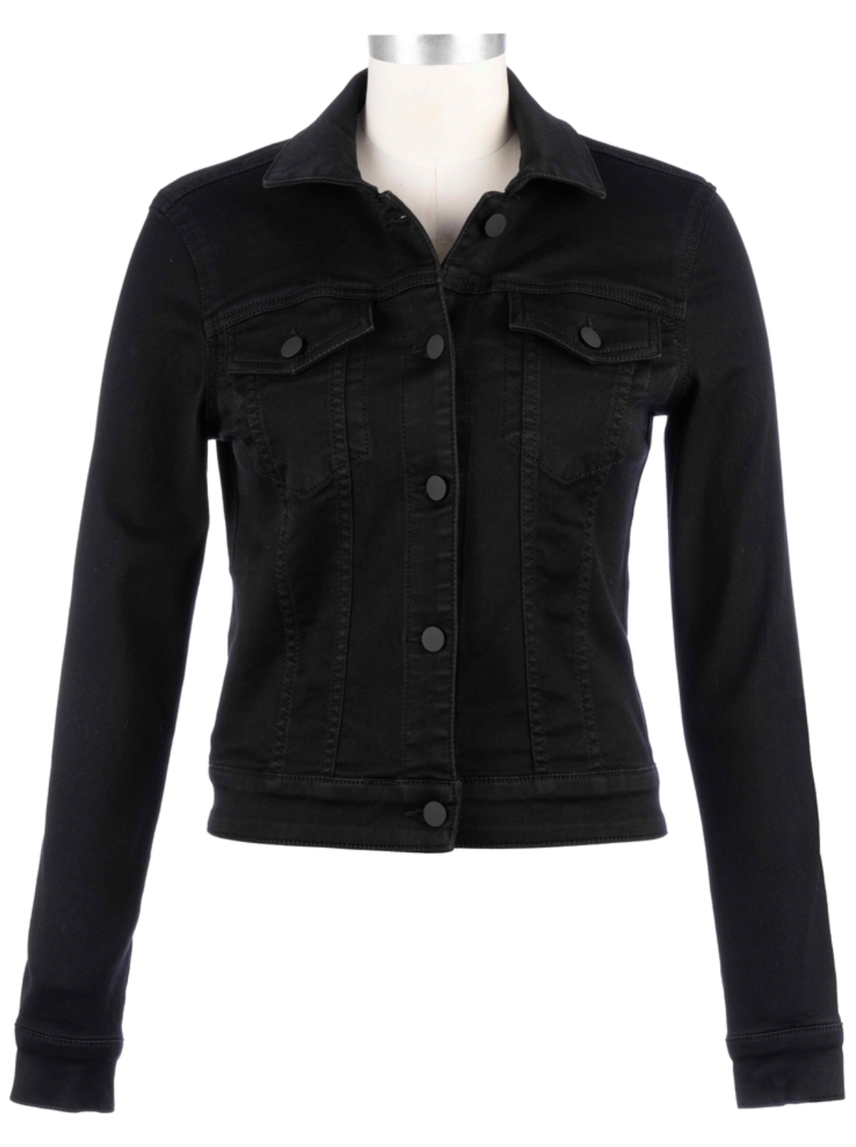 Julia Crop Jacket with Drop Shoulder in Black