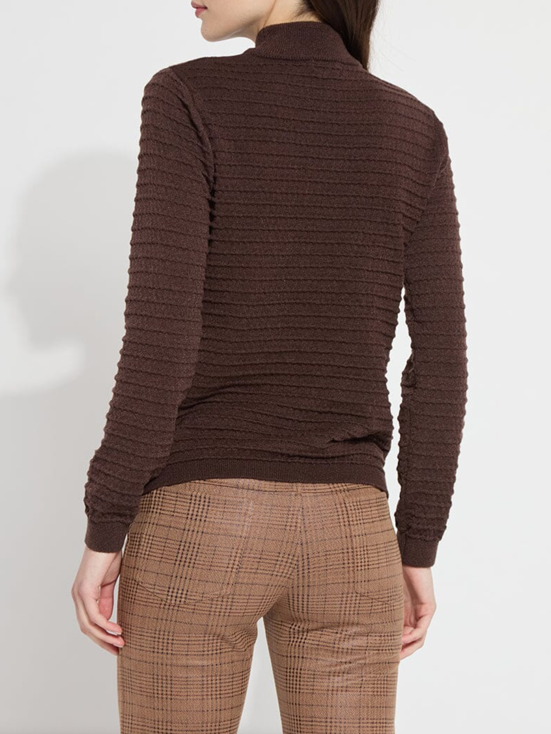 Valery Mockneck Sweater in Dark Mocha