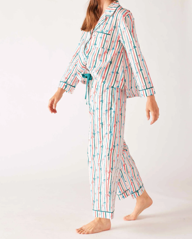 Over the Cotton Moon Pajama Set in Ribbon Candy