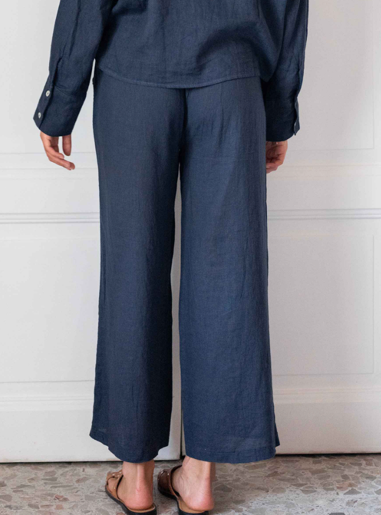 Hermosa Drawstring Pant in Navy