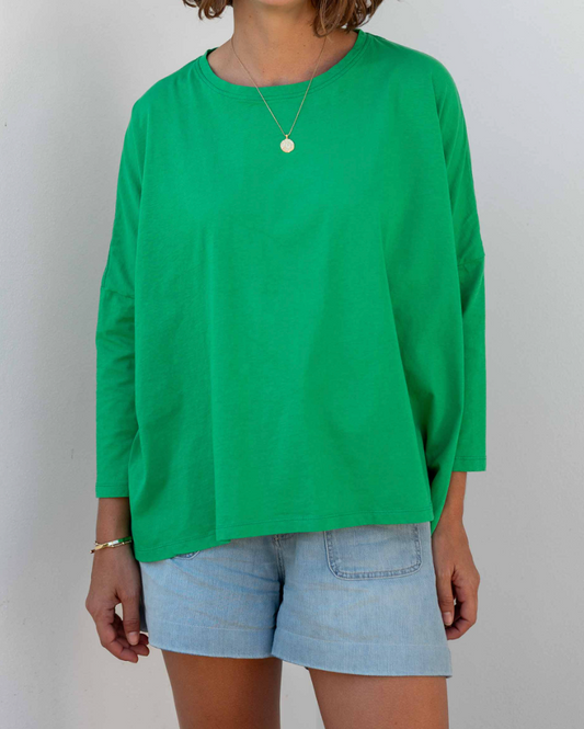 Catalina Slub Tee in Green