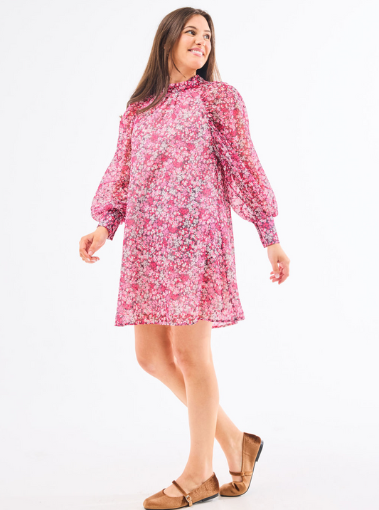 Veronica Dress in Daydreaming Pink