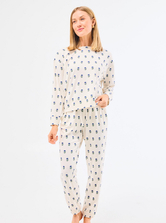 Sophie Joggers Set in Floral Foulard