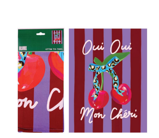 Oui Oui Mon Cheri Tea Towel