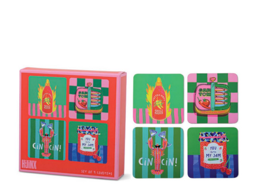 The Foodie Set of 4 Coasters