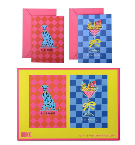 Hello Friends Set of 8 Notecards