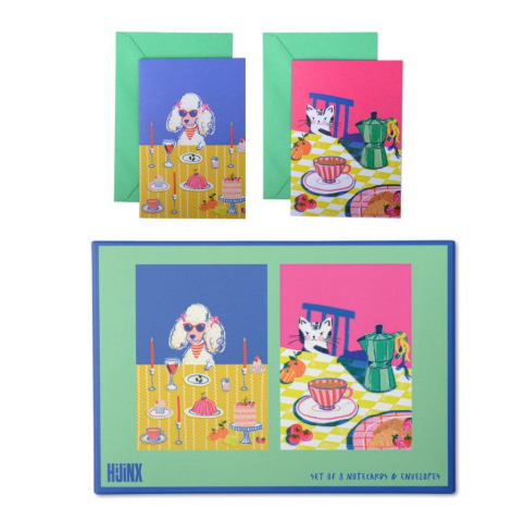 Dinner Party Set of 8 Notecards