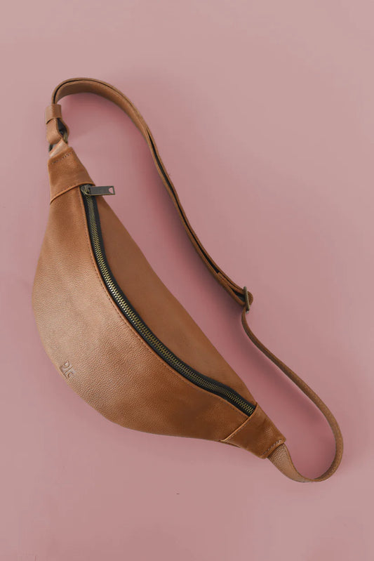 GR Sling Bag in Pebbled Cognac