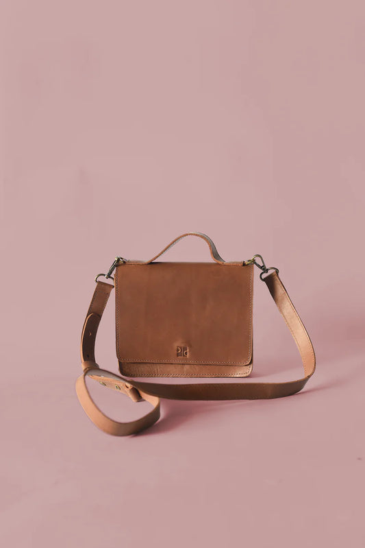 GR Small Crossbody in Cognac