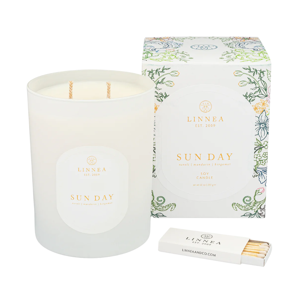 Linnea Sun Day 2-wick Candle