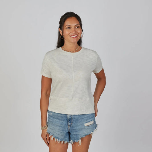 Celia Perfect Length Tee in Linen