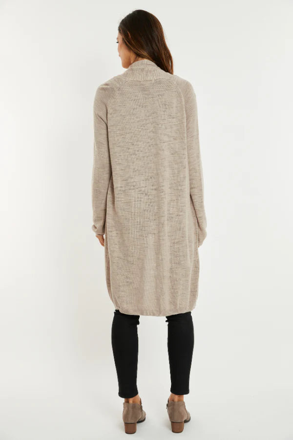 Long Sleeve Sweater Duster in Cirrus