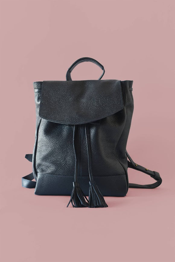 GR Tassel Backpack in Blue