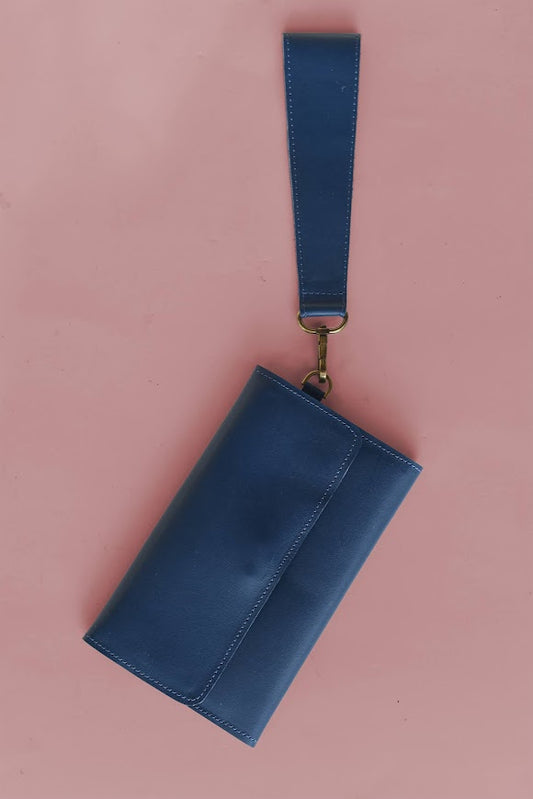 GR Wallet Wristlet in Blue
