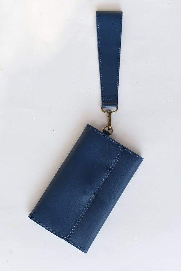 GR Wallet Wristlet in Blue