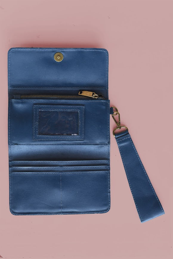 GR Wallet Wristlet in Blue