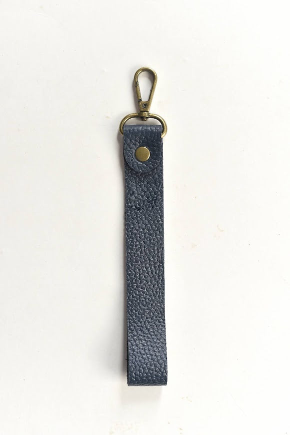 GR Wristlet Strap in Pebbled Blue