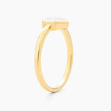 Shimmering Hexa Ring in Gold