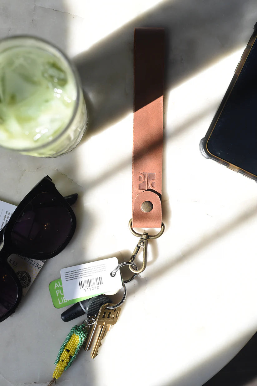 GR Wristlet Strap in Cognac