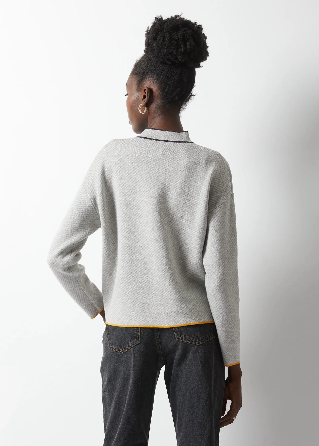 Neru Collar Sweater in Marl