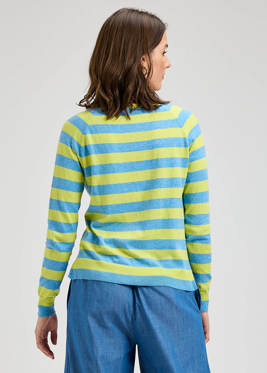 Striped Henley in Lake