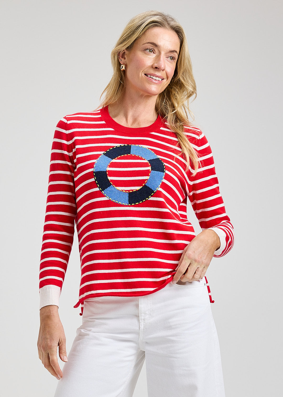 Oh Buoy Sweater in Red