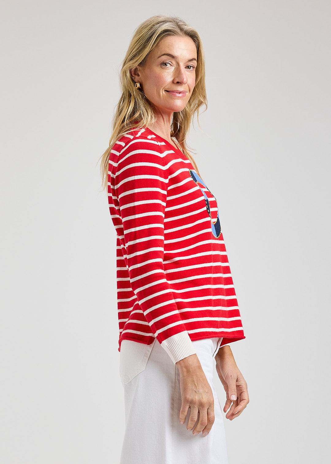 Oh Buoy Sweater in Red