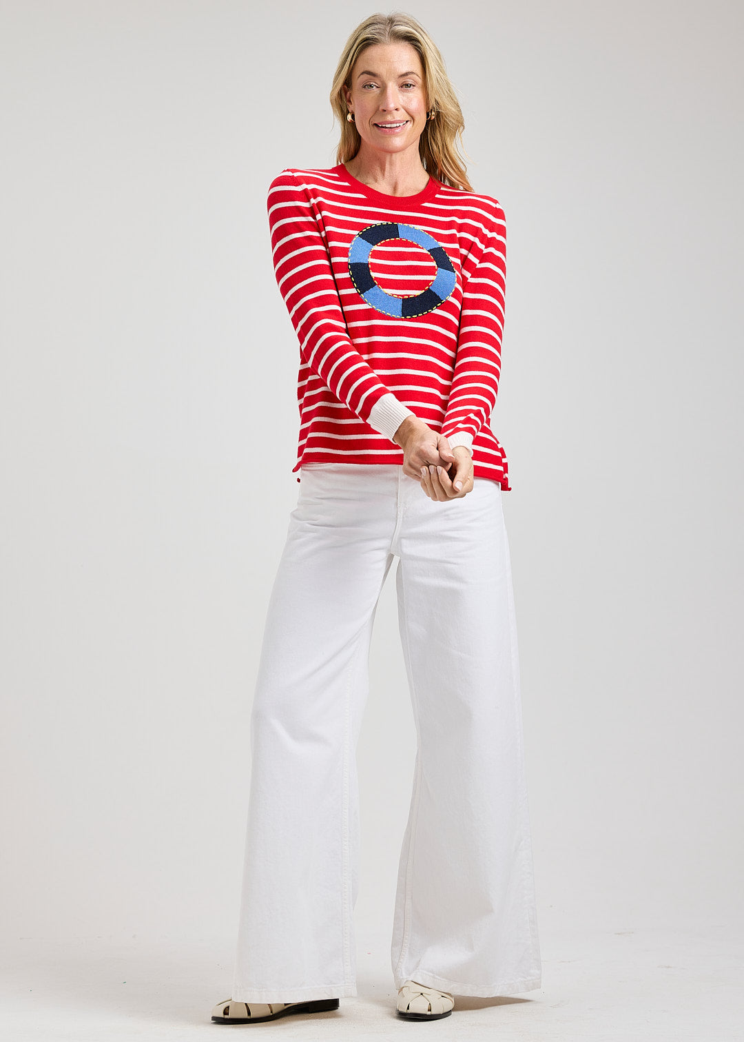 Oh Buoy Sweater in Red